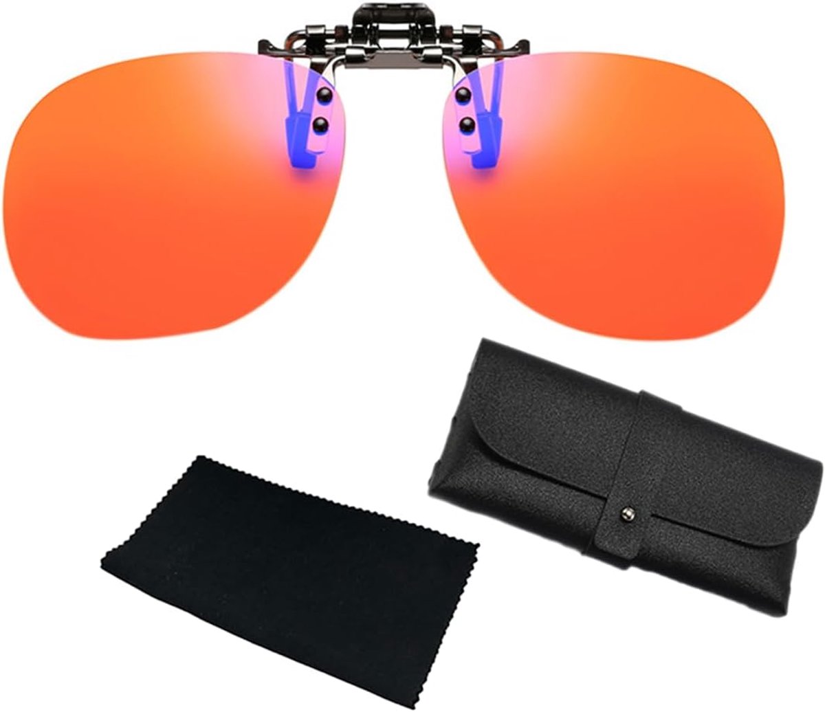 Clip-on brillen met blauw lichtfilter - universele compatibiliteit - vermindert schittering - beschermt ogen - ShopVlot