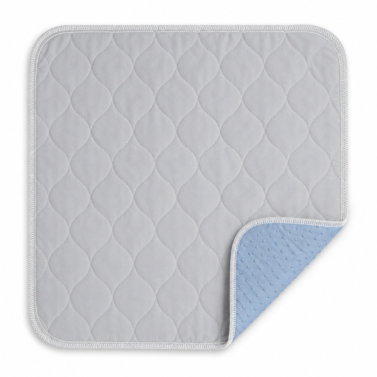 Wasbare Incontinentie Onderlegger 40 x 50 cm – Grijze Stoelbeschermer voor Stoel, Bed en Bank