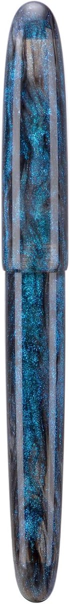 Vulpen F (Fijn) - Lichtblauwe Glitter - Collector Set met Inktconverter - Schrijf met stijl - ShopVlot