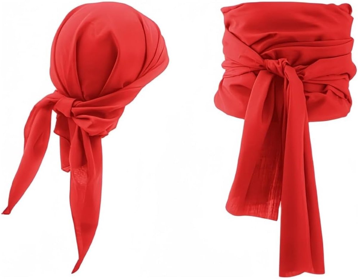 Piratenaccessoireset voor kinderen en volwassenen - inclusief hoofdband, oogklep en halsketting
