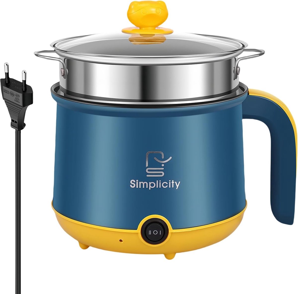 Elektrische Hotpot 1.8L - Mini Non-Stick Multicooker - Met Stoommandje - Ideaal voor Thuis en Kantoor - ShopVlot