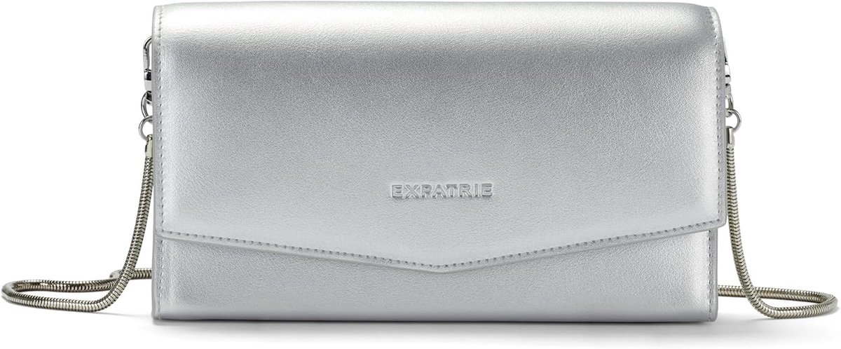 Kleine handtas dames - veganistisch kunstleer - clutch met afneembare ketting - ideaal voor bruiloft - ShopVlot