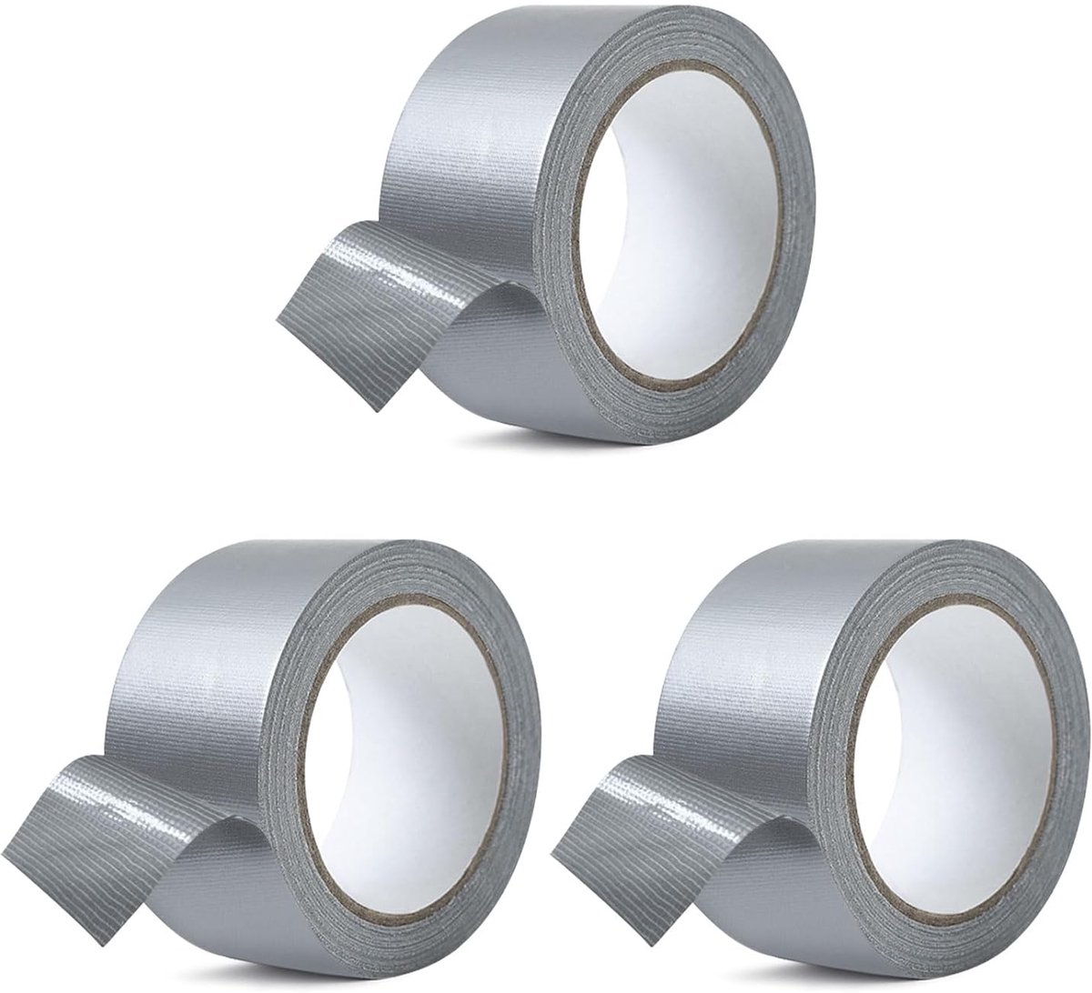 Aluminium tape set van 3 - 20 cm x 5 cm - waterdicht en hittebestendig - ideaal voor dampbescherming - ShopVlot