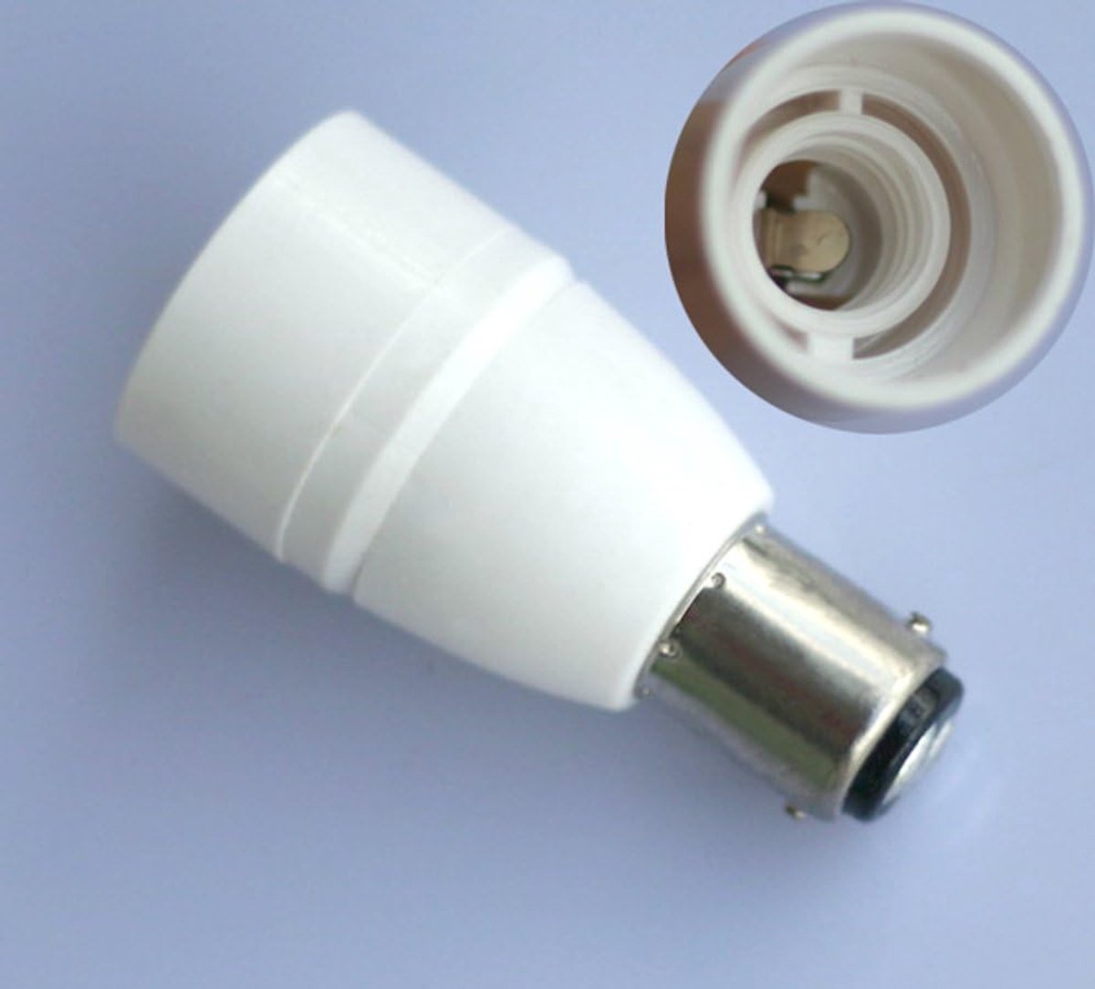 Lampenadapter B15D naar E14 - Converter voor lampen - Geschikt voor alle voltages - Eenvoudige installatie - ShopVlot