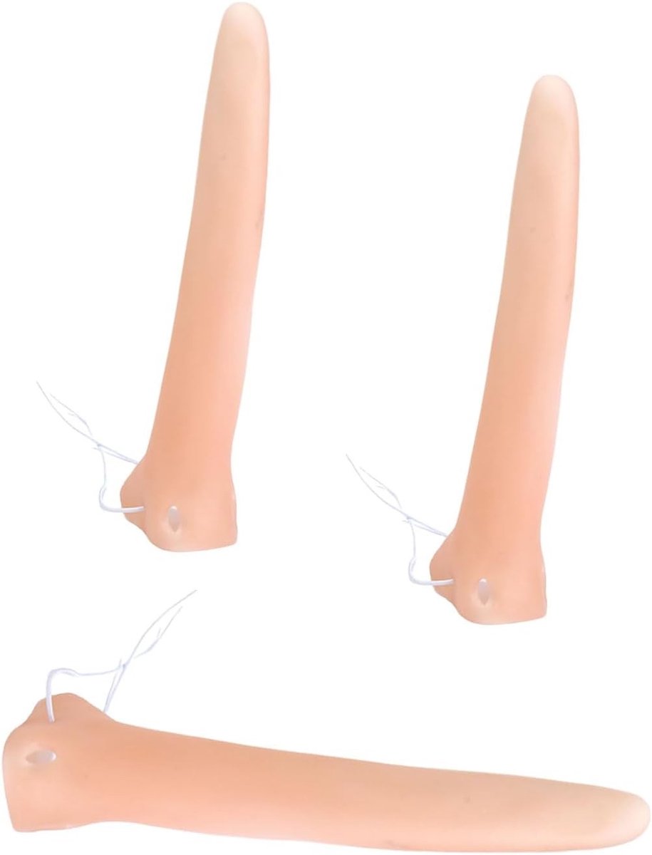 Lange Neus Prothese Set van 3 voor Halloween Kostuum, Cosplay en Feestelijke Rollenspellen