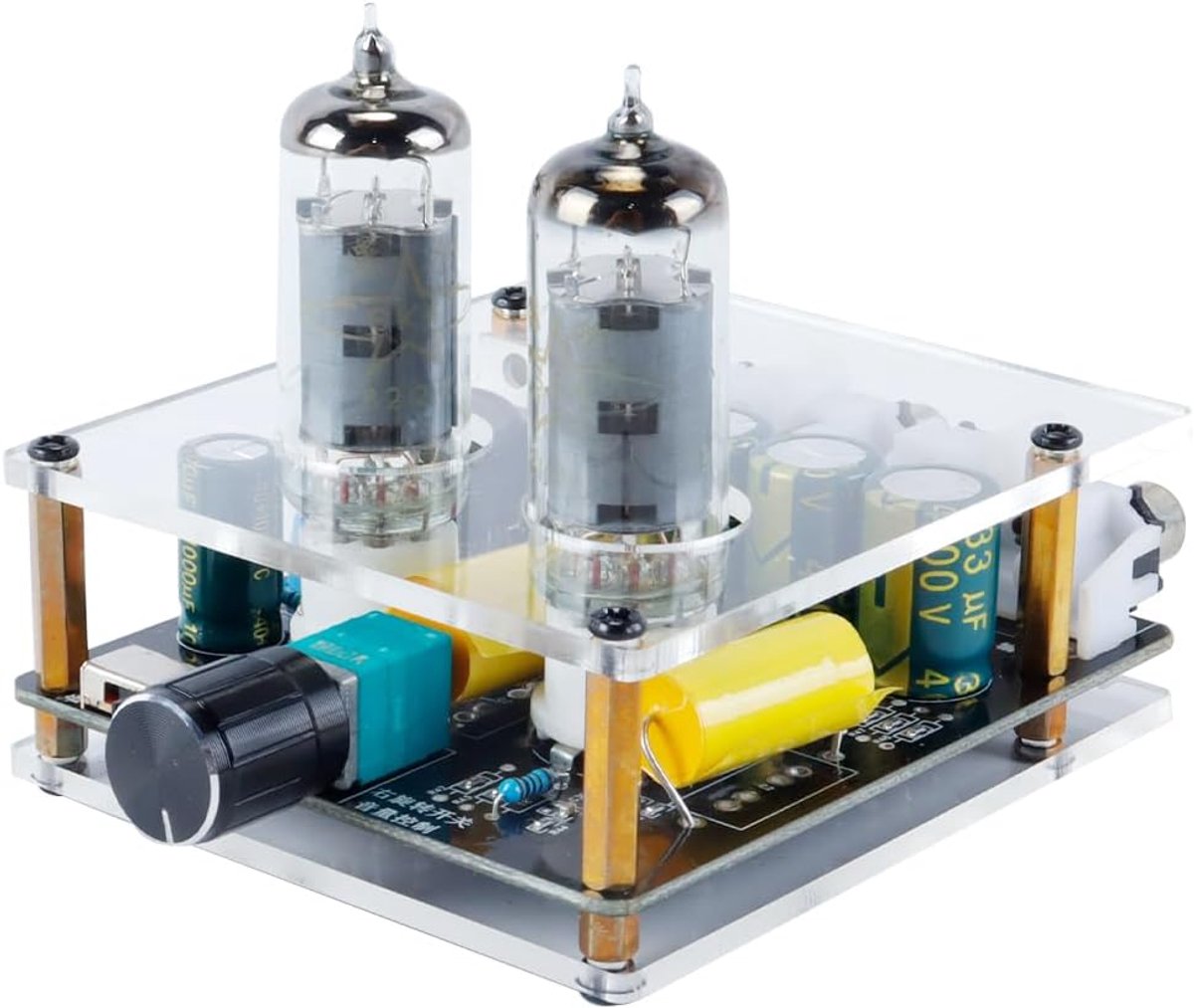 Audioversterker 6j3 vacuümbuis - HIFI voorversterker - DC5.5x21 aansluiting - ideaal voor thuisbioscoop - ShopVlot