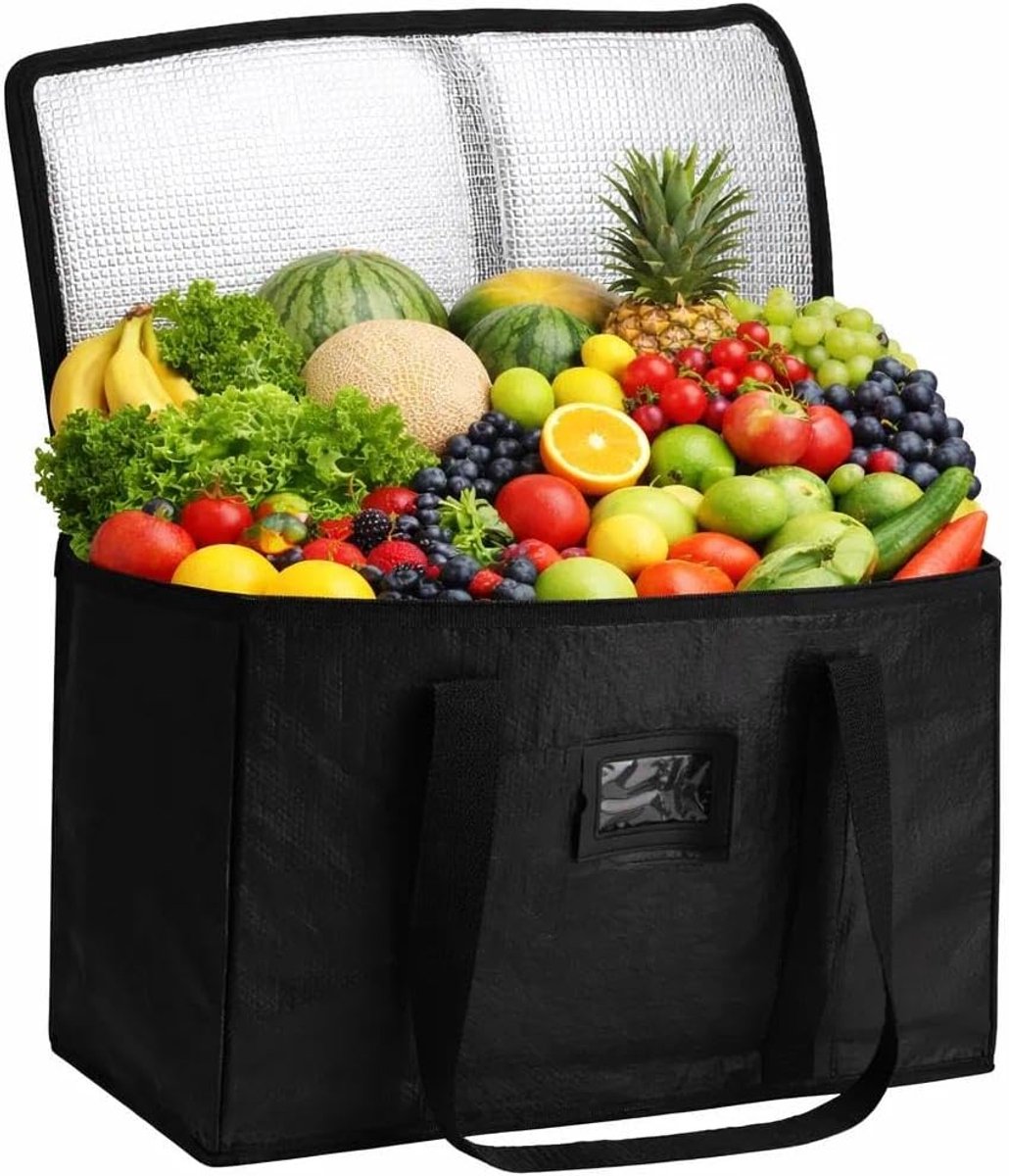 Koeltas groot 43 x 30 x 31 cm - opvouwbare isolatietas - 40 liter capaciteit - ideaal voor picknicks - ShopVlot