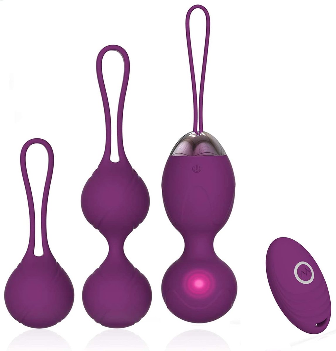 Kegelballen 2 in 1 - Massagebal en oefengewicht - Voor bekkenbodemtraining - Verbeter controle en intimiteit - ShopVlot