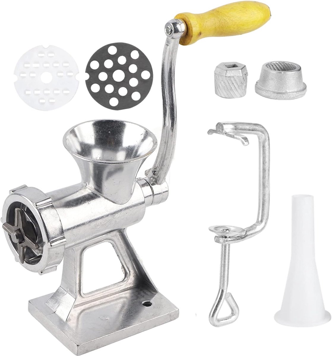 Vleesfabriek handmatige vleesmolen - aluminiumlegering - ergonomische handgreep - ideaal voor het malen van vlees - ShopVlot