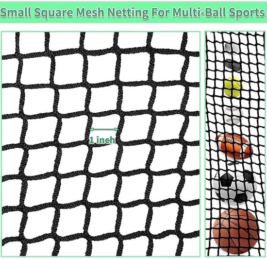 Golf Training Net 3m x 4.5m - Zwart Polyester - Met Doelwit Schijf - Ideaal voor Tuintraining - ShopVlot van GOLF — afbeelding 2