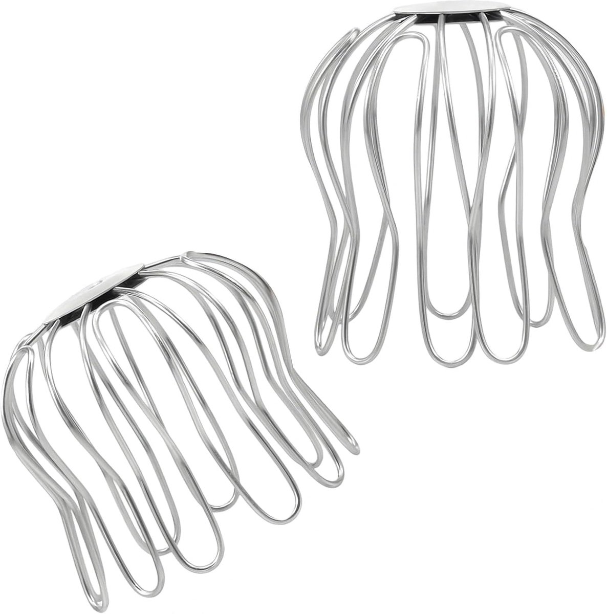 Dakgootbescherming set van 2 - Verstelbaar 75-85mm en 90-100mm - Metalen bladeren vangen - Voor patio en tuin - ShopVlot