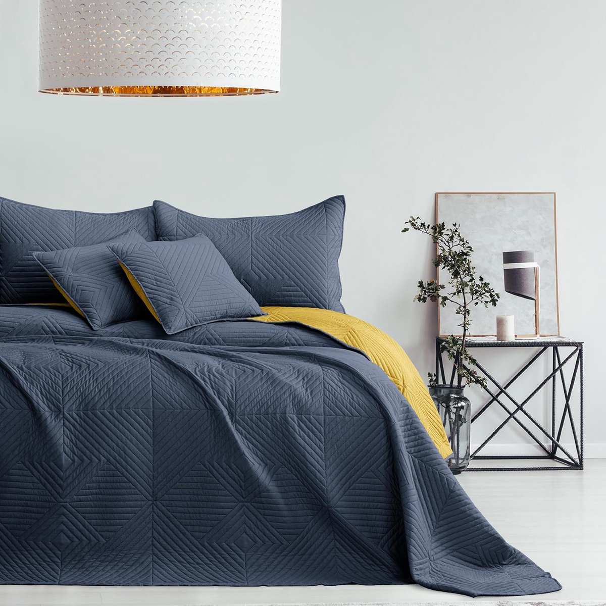 Bedsprei 170 x 270 cm - dubbelzijdig - polyester - perfecte aanvulling voor uw interieur - ShopVlot