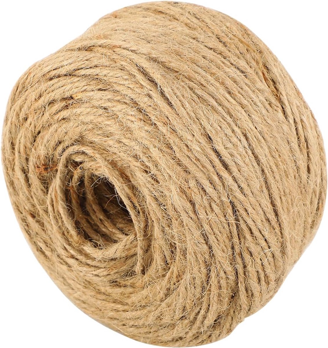 Juten Touw 100m - 3mm Natuurlijk Jute - Sterk en Elastisch - Ideaal voor Tuinieren - ShopVlot