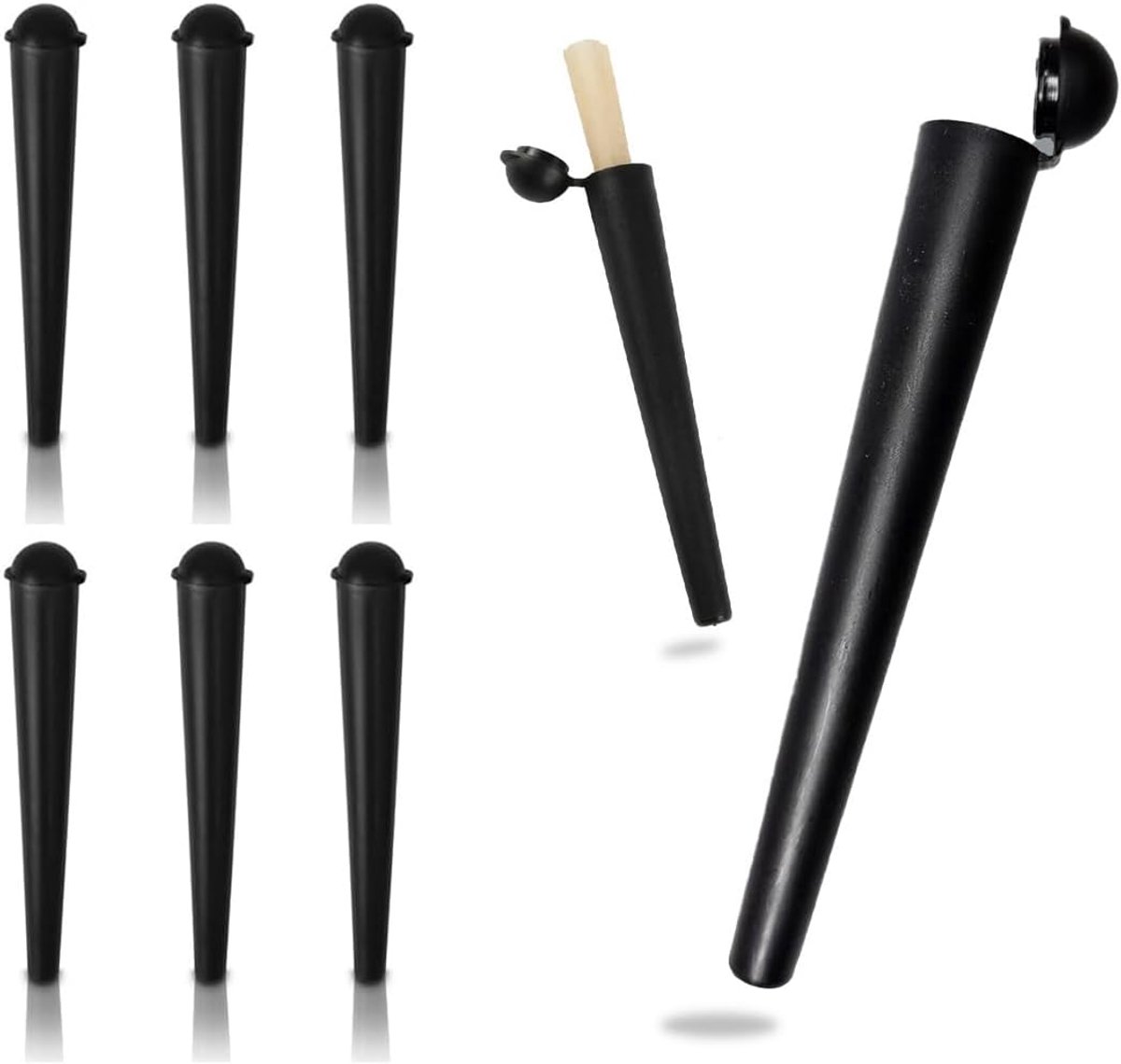 8-delige afsluitset extra groot - 120 mm - zwart - beschermd tegen vocht en geuren - ShopVlot
