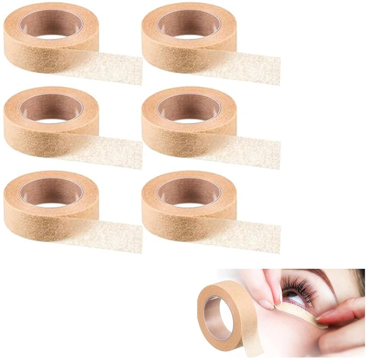 Micropore tape 1,2 cm x 2,5 m - beige - zelfklevend - pijnloos te verwijderen - ShopVlot