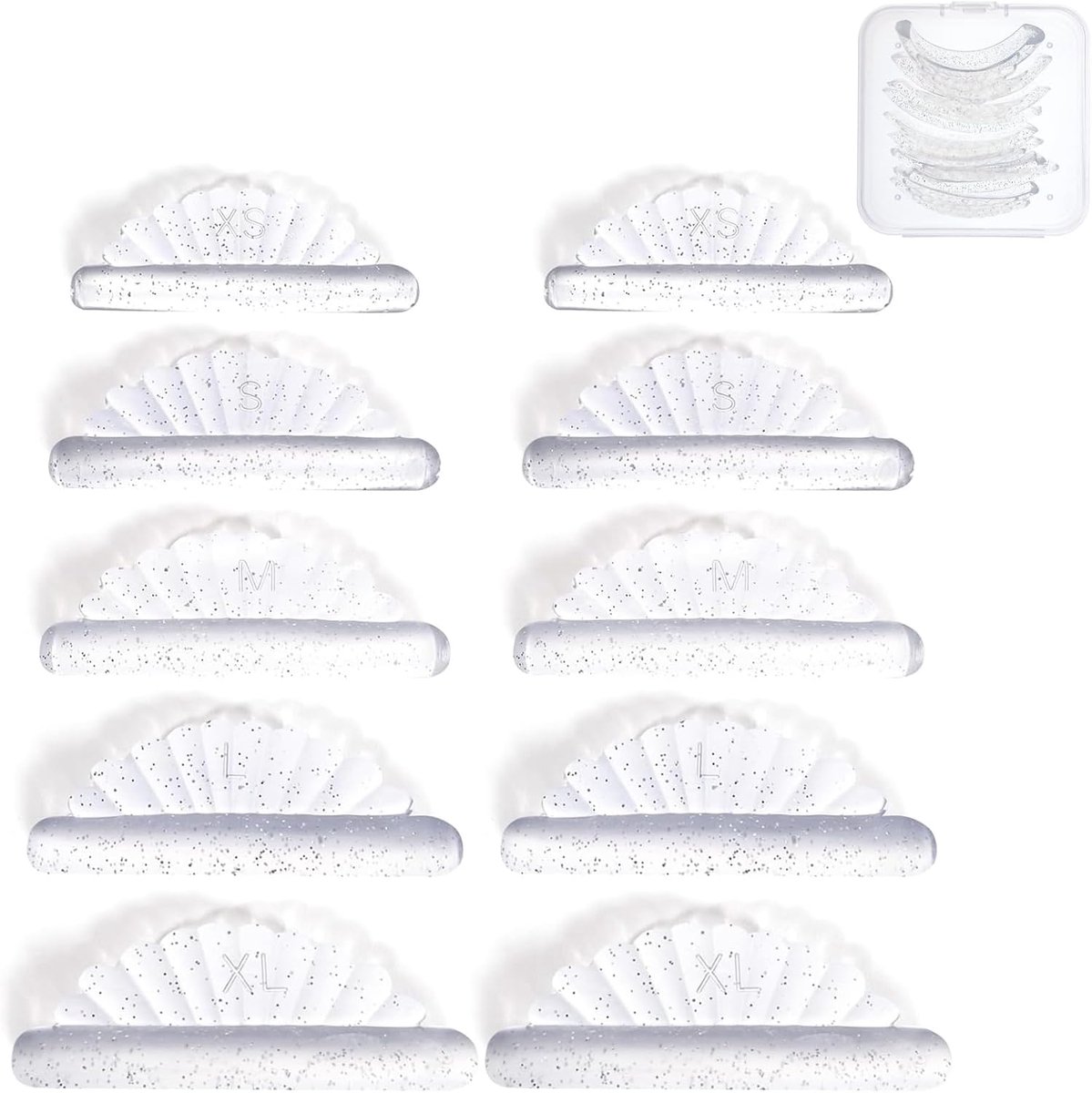 Zelfklevende wimperlift pads - 10 stuks siliconen - herbruikbaar - ideaal voor thuisgebruik - ShopVlot