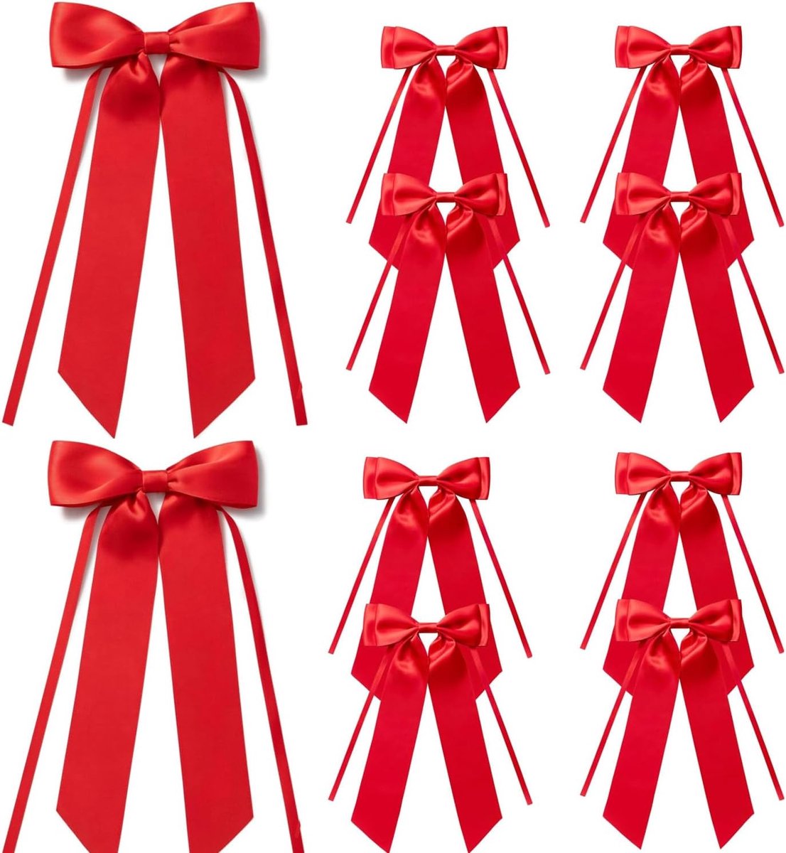 geschenkstrikken 10 stuks - rode kleur - decoratief - perfect voor cadeauverpakking - ShopVlot