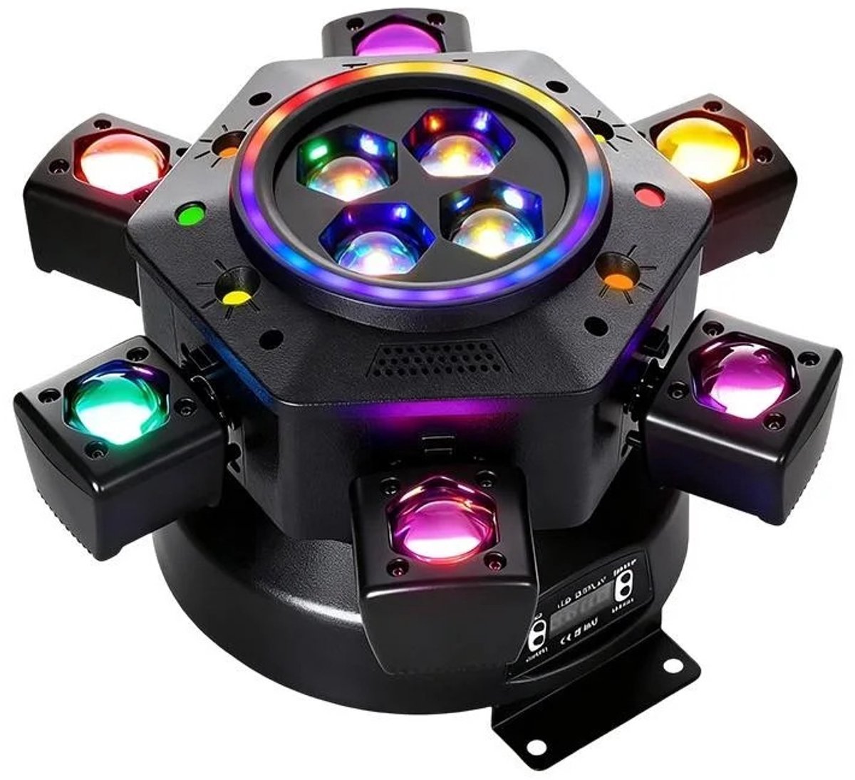 Gudalio Discolamp - Feestverlichting - Moving head - DMX Podiumverlichting - DJ Disco Party - Laser Effect Licht - 6 armig - 150W