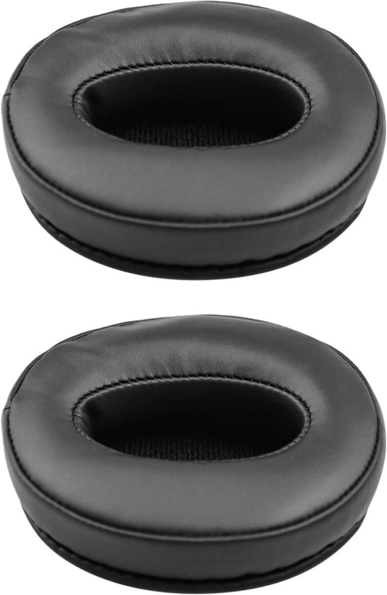 Vervangende oorkussens 2-pack - Zwart - Soft protein leer - Comfortabel en geluiddicht - ShopVlot