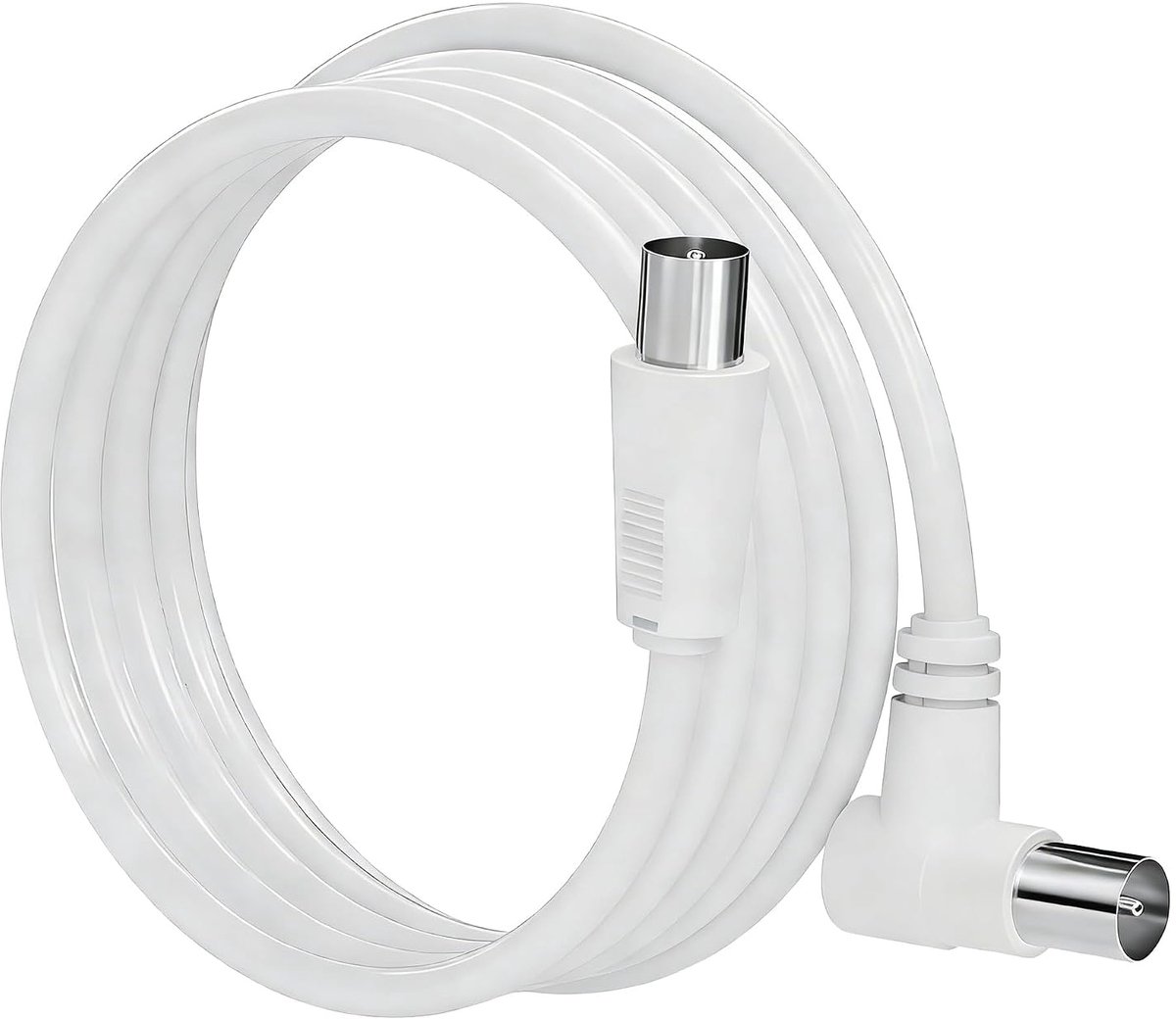 TV antennekabel 3m - flexibele coax kabel - lage signaalverlies - voor DVB-T2/DVB-C/DVB-S2 - ShopVlot