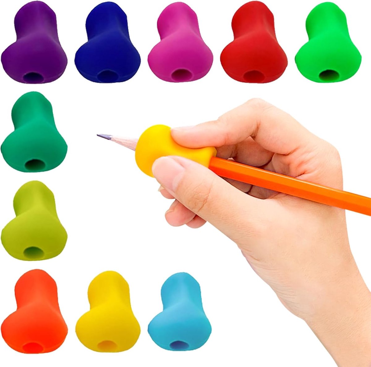 Schrijfhulp voor kinderen - 10 stuks - Kleurig ontwerp - Bevorder schrijfvaardigheid - ShopVlot