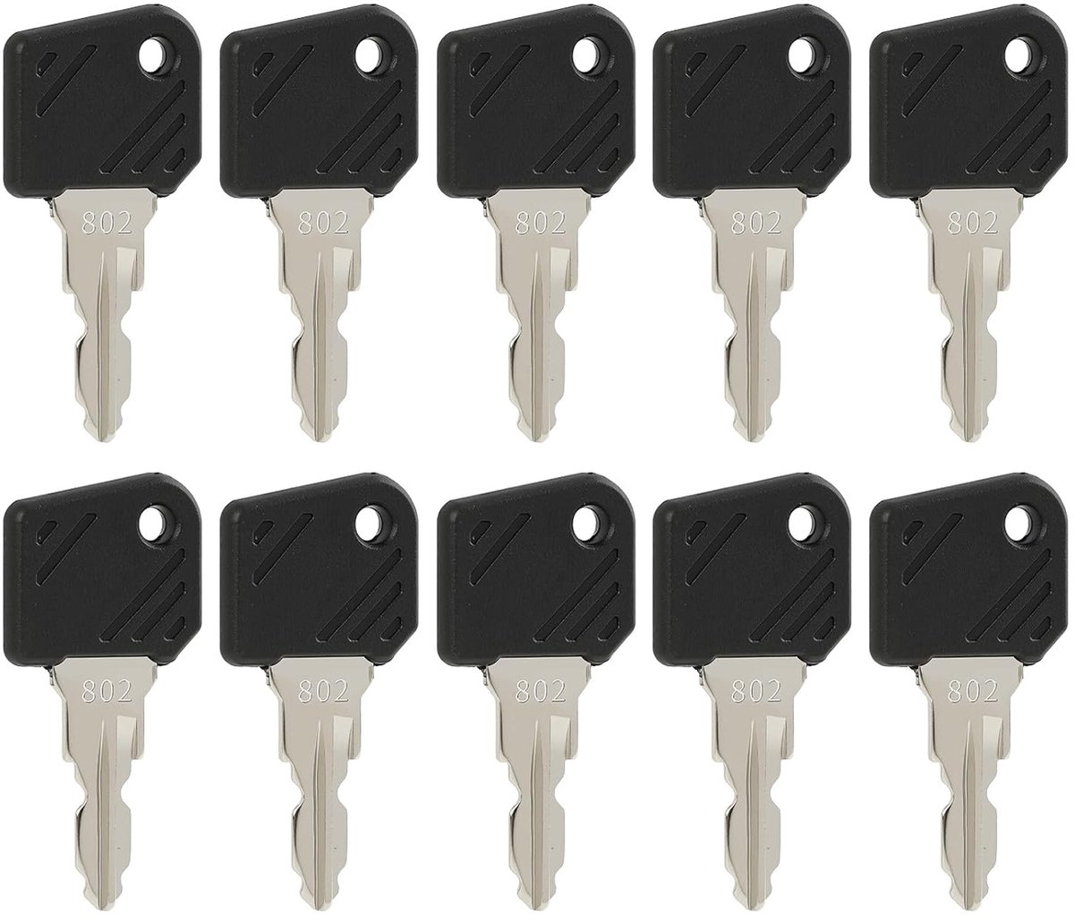 Vorklift contact sleutels 802 - set van 10 - vervangaccessoires - compatibel met diverse vorkliften en bouwmachines - ShopVlot