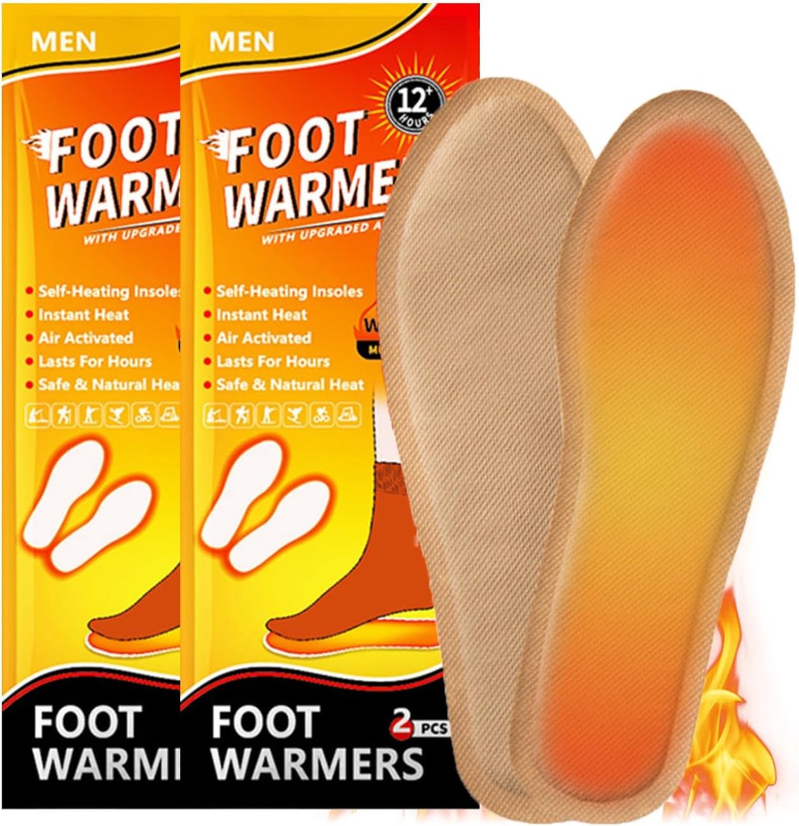 Sole Warmers - 2 Paar Voetwarmers - Extra Warmte - Tot 9 Uur Verwarming - ShopVlot
