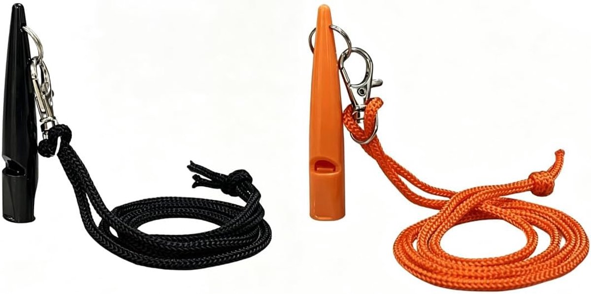 Hondentrainingsfluitje set - luid en verreikend - met lanyard - duidelijke communicatie met je hond - ShopVlot