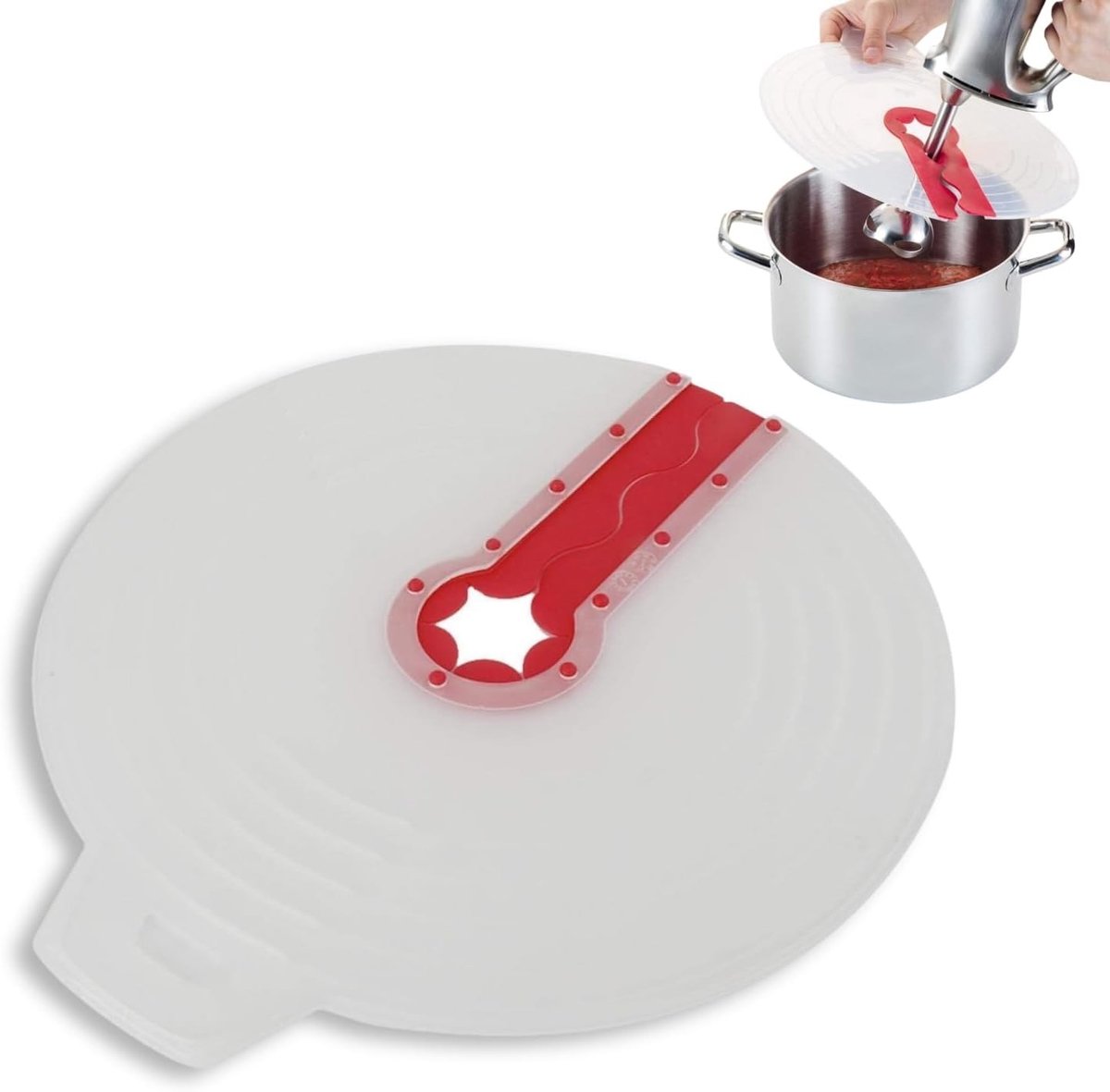 Mixkom Ploetert Guard 31 cm - Antispatdeksel voor Magnetron, Eieren Mengen en Bakken in de Keuken