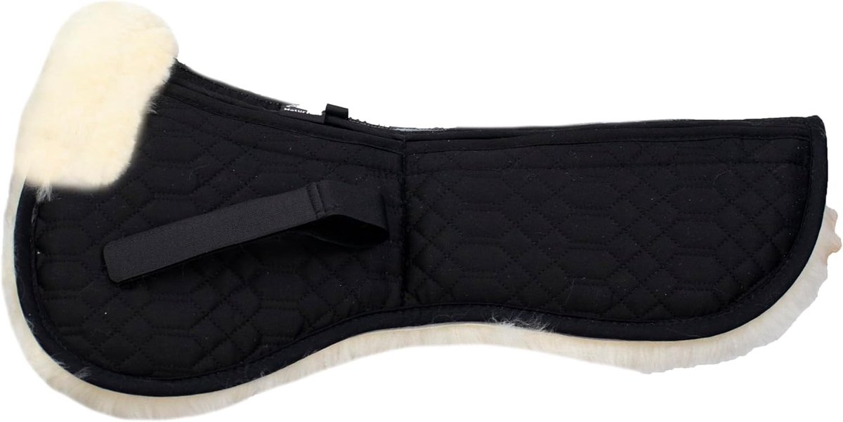 Engel Reitsport SAKIS1AP-L-SCH-MED Lambskin Correction Seat Pad Paddle Padding with Fur Edge for SAKIS1AP-L-SCH-MED - ShopVlot