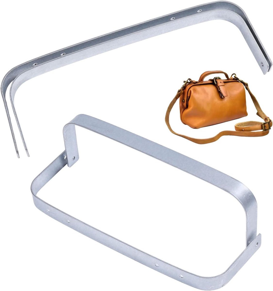 CHGCRAFT Metal Wallet Frame Iron Wallet Frame Handle Metal Internal Flex Frame Coin Handbag Hinges For Bag Purse - ShopVlot