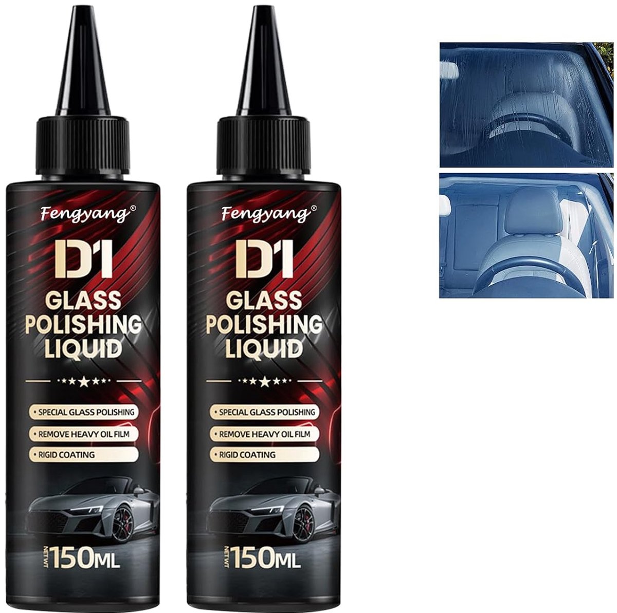 Fengyang Car glass polishing fluid, glass polishing fluid, anti-fog, hydrophobic coating spray, swirl pattern removal - ShopVlot