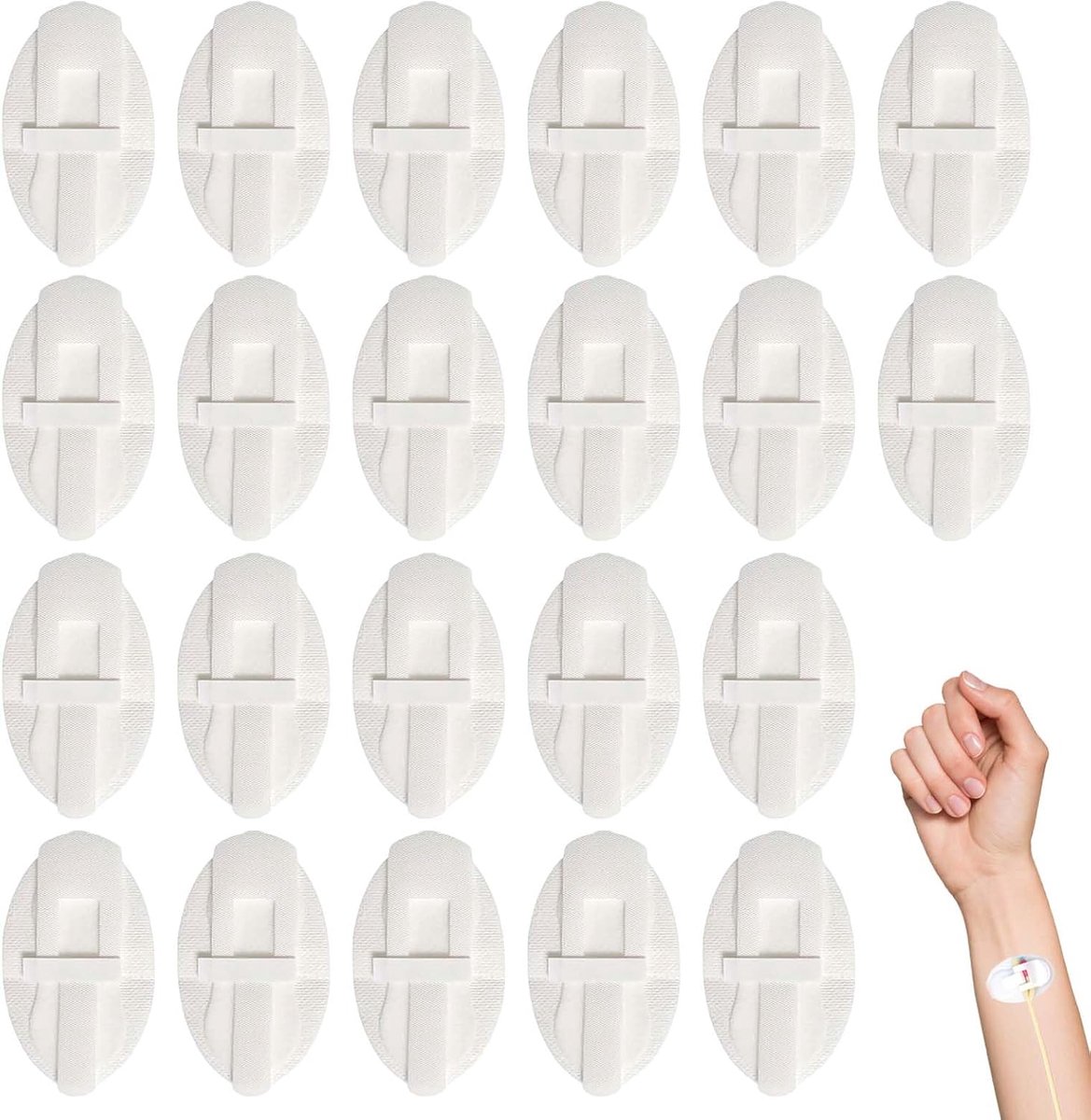 22 stuks katheterstabilisatieapparaat, 11 cm x 6,5 cm, stickers, bevestiging, stabilisatie, katheter, hechting, sterk - ShopVlot
