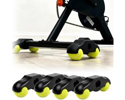 4 schommelplaten met 8 tennisballen, voetadapters voor fietstrainers, tennisbalvoeten voor Wahoo Kickr Core 2 Roller - ShopVlot