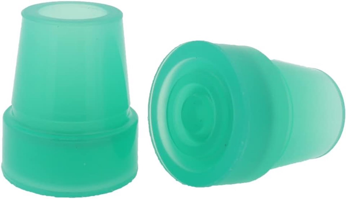 2Pcs: 19mm 3/4" Glow Green in the Dark Rubber Ferrules Tips of Feet for Walking Sticks & Canes - By Lifeswonderful - ShopVlot