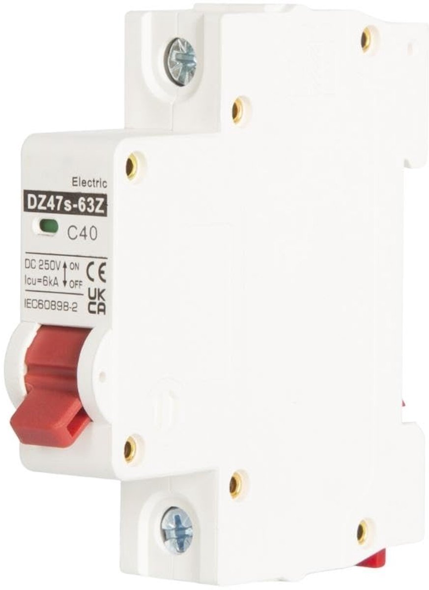 DEWIN Photovoltaic Circuit Breaker, DC Miniature Solar Circuit Breaker, Mini Circuit Breaker, Overload Switch for PV - ShopVlot