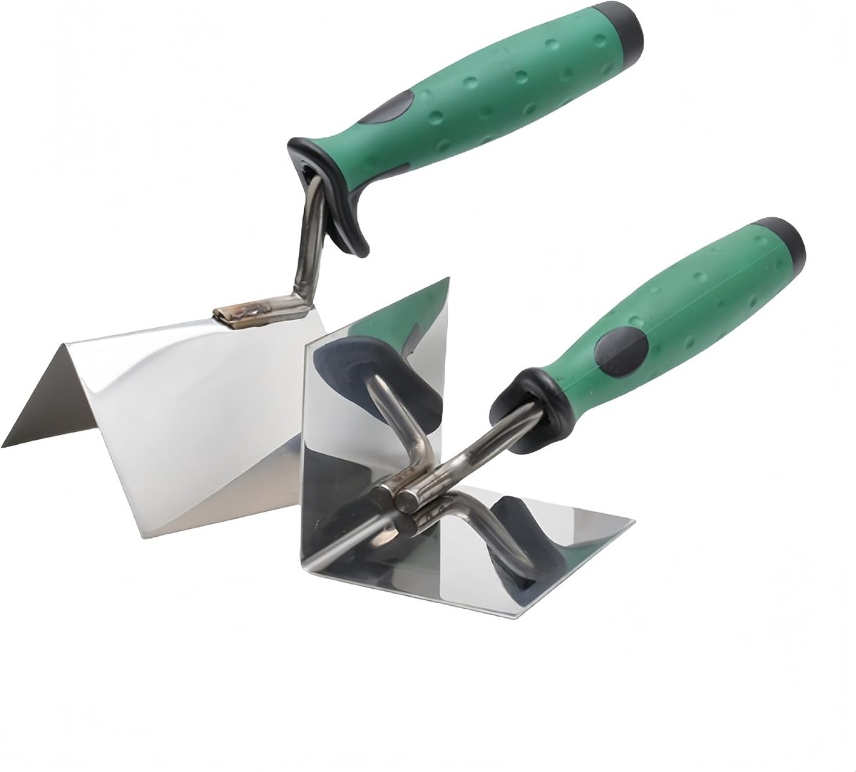 2pcs Corner Spoon Stainless Spatulas Set for Indoor and Outdoor Edge Trowel with Corner Spatula, Edge Trowel External - ShopVlot