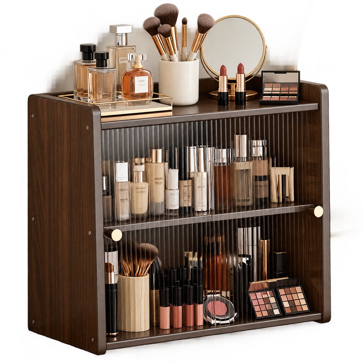 Valtis® - Keukenrek - Opbergrek - Tafelorganizer - Bamboe - Ruimtebesparend en Multifunctioneel - 15cm x 40cm x 34cm