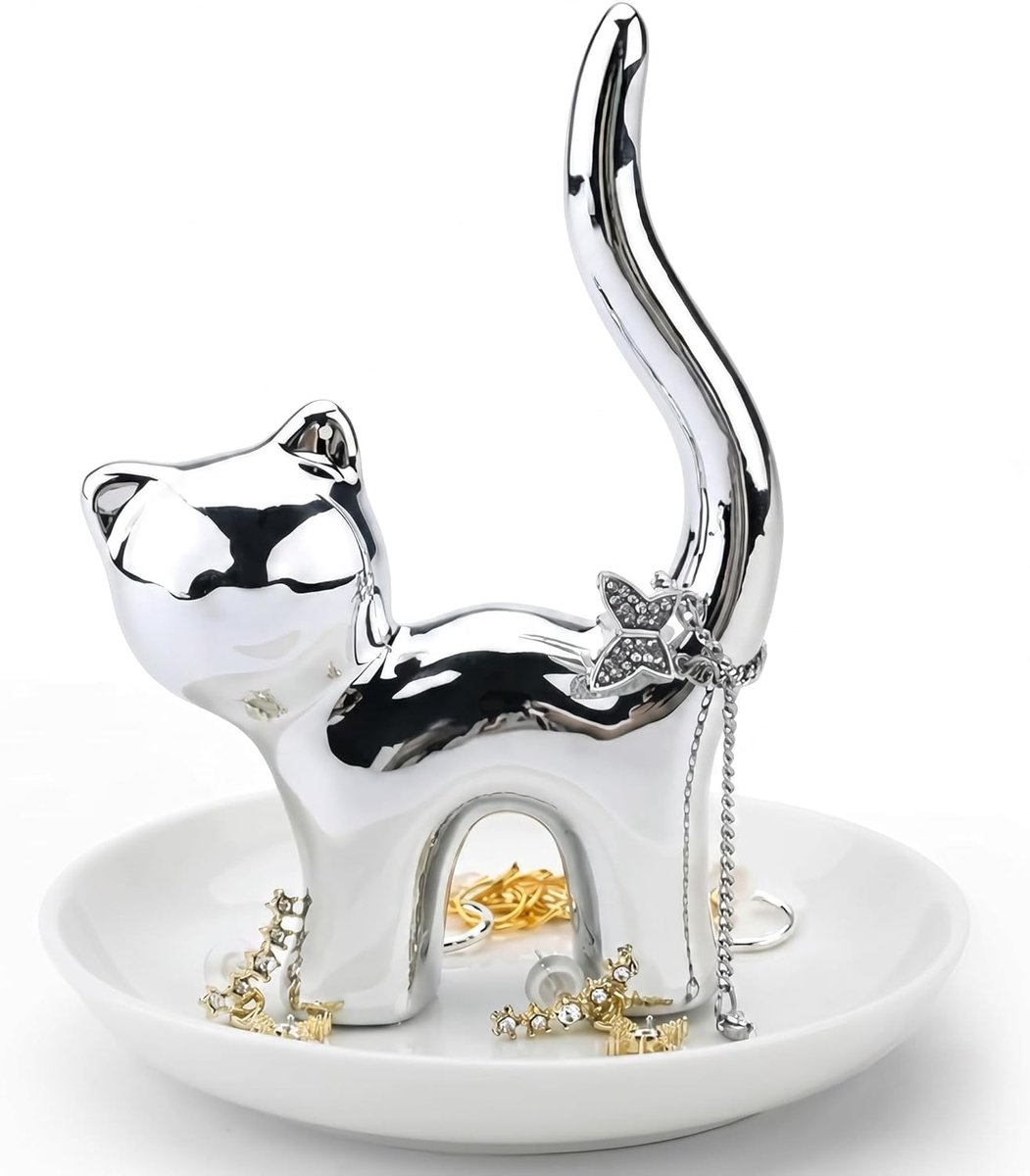 Ring Holder Bowl Organiser for Rings Jewelry Holder Jewelry Holder Jewellery Tray Ring Stand for Rings, Necklaces - ShopVlot