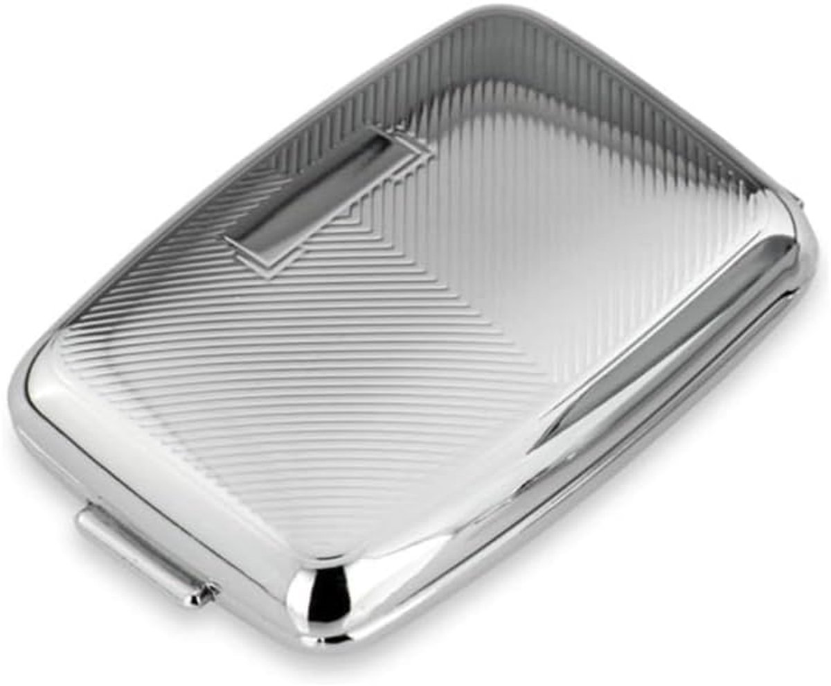 Pill box with engraving field 2 compartments 7x4.5x2 cm Silver plated silver plated - ShopVlot