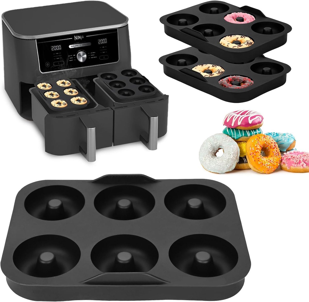 2pcs mini muffin baking pan for air fryer - Compatible with AF400EU AF451EU AF500DE SL400EU, baking pan for cakes - ShopVlot