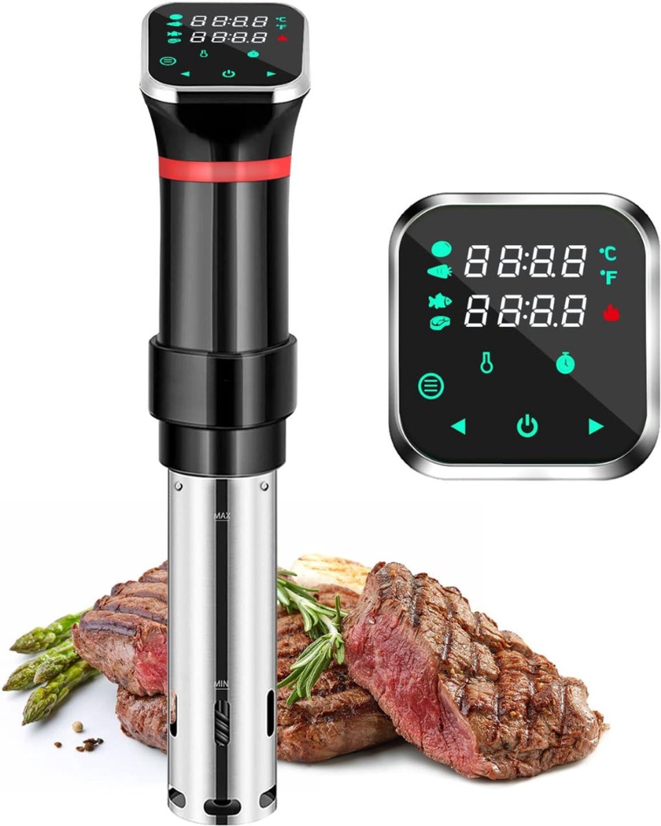 Ploutos® Sous Vide - Krachtige Sous Vide Dompelaar - Sous Vide Stick - Zwart - 7cm × 7cm × 32cm