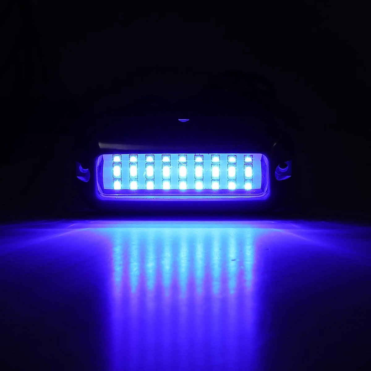 ALLOMN Marine LED Boat Light, 12V 27 LEDs, Stainless Steel, Navigation Signal Light, IP68 Waterproof, Underwater Boat - ShopVlot