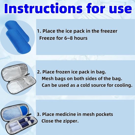 Cooler Bag for Insulin, Cooler Bag, Insulin Bag, Travel Bag, Travel Medicine Bag, Insulin for Travel, Cooler Travel - ShopVlot — afbeelding 5