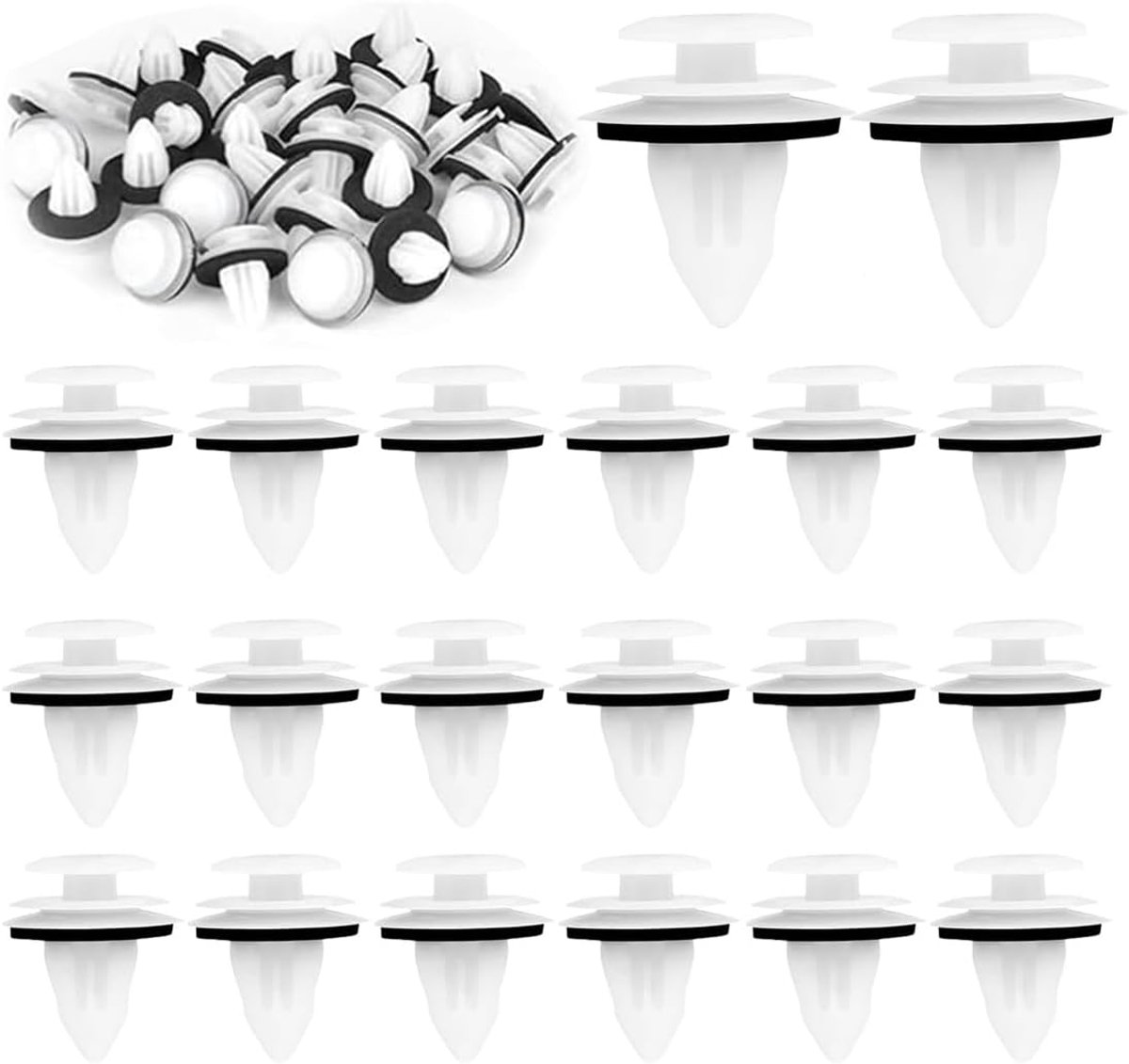 Kunststof clips voor de auto, 100 stuks universele klinknagels voor het bevestigen van voertuigdeuren - ShopVlot
