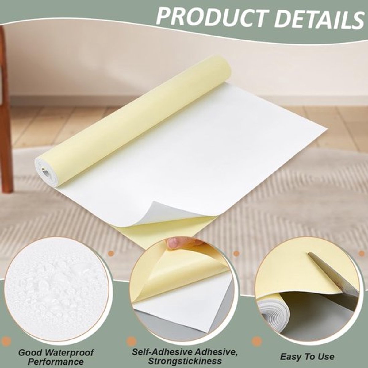 Schuimplaten Zelfklevend - EVA-schuim Rol 2 m x 40 cm - Antislip - Schokabsorberend - Geluidsisolatie - Duurzaam 1 mm dik - Schuimrubber