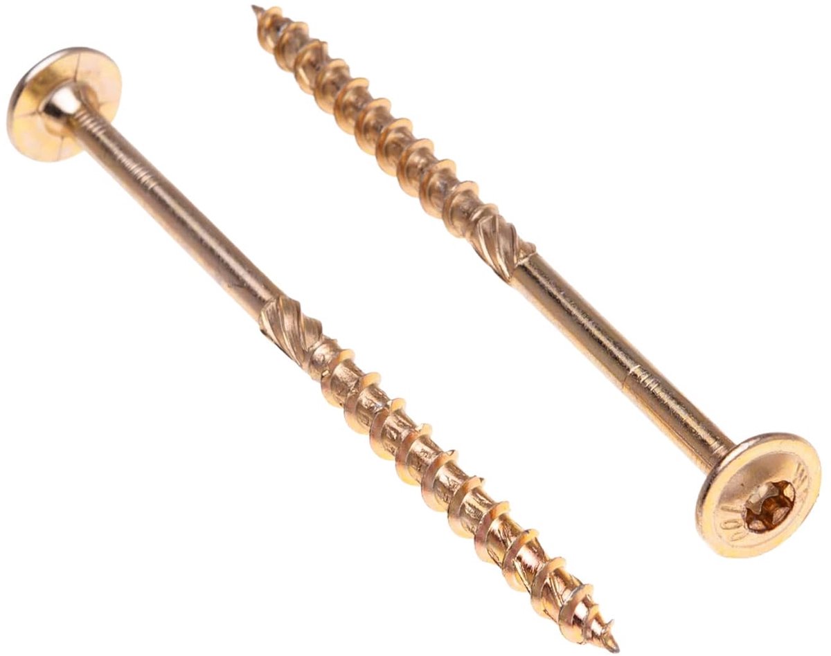 Houtschroeven 6mm x 80mm - Zelftappende Torx Schroeven - Bouwkwaliteit voor houtverbindingen - ShopVlot