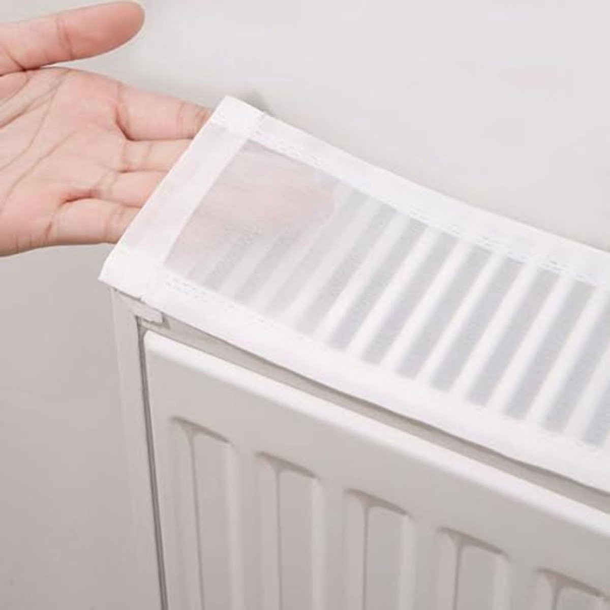 Radiator stofkap 120cm - magnetische bevestiging - stofwerend en krasbestendig - verlengt levensduur verwarming - ShopVlot