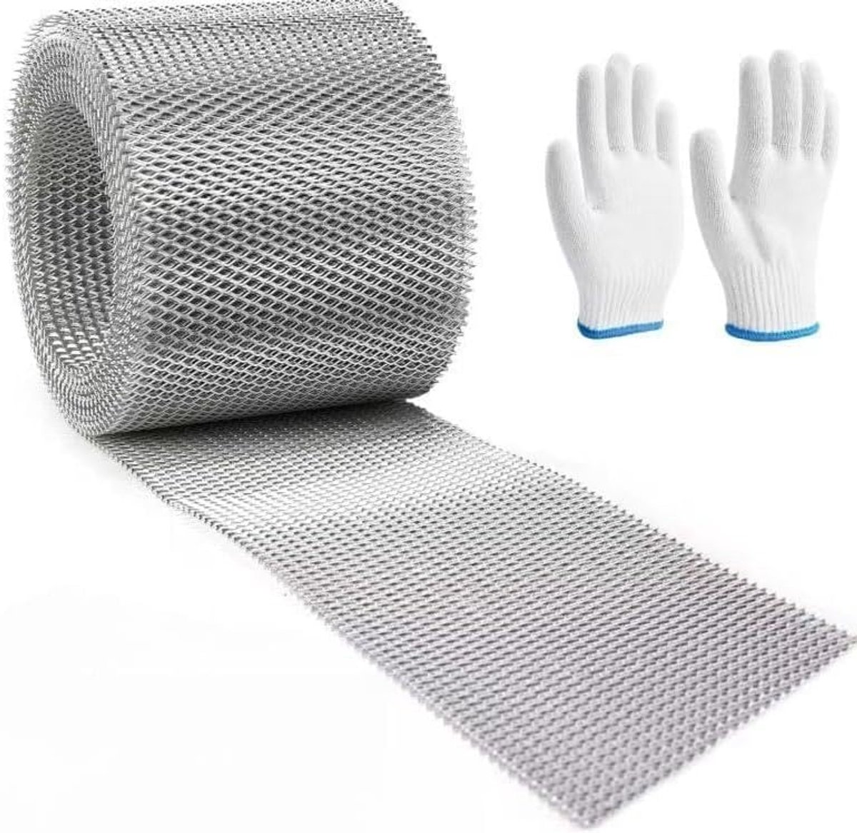 Gootbescherming aluminium 12,5 x 600 cm - robuust en vouwbestendig - eenvoudig op maat te maken - ShopVlot