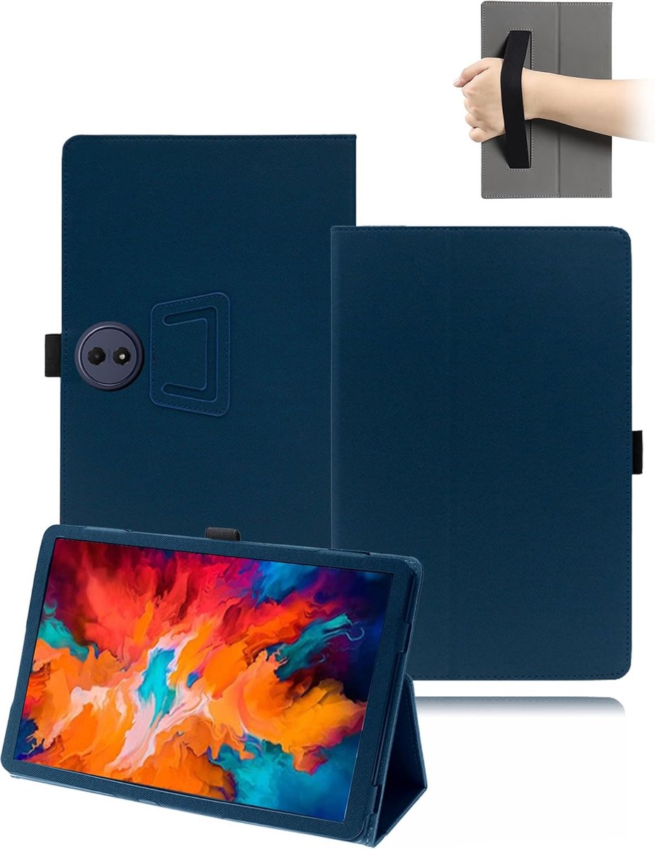 Hoes voor TCL TAB A1 Plus, 12,2 inch tablet, toergy PU lederen afdekking klapstandaard case, beschermhoes met - ShopVlot